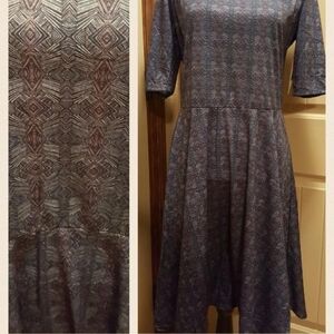 Elegant Geometric Patterned Dress